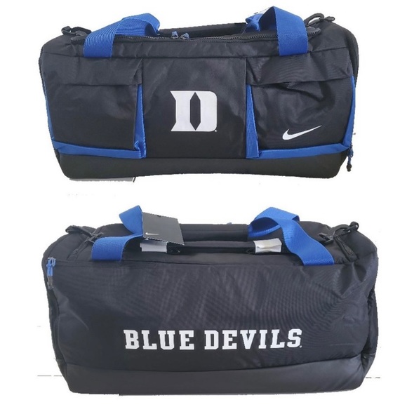 Nike Other - NWT NIKE DUKE BLUE DEVILS 25” VAPOR BLACK/BLUE/WHITE DUFFLE GYM BAG